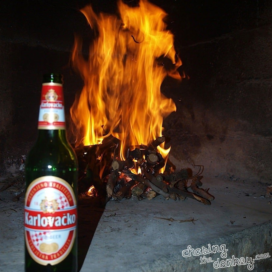 croatian cooking fire beer Ispod cripnje