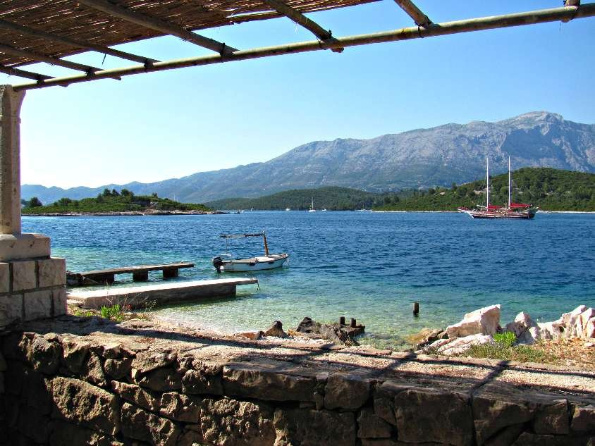 View from Vrnik Islet in Korcula archipelago