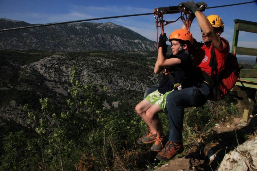 Fun things for kids to do in Croatia - Zip Line Omiš