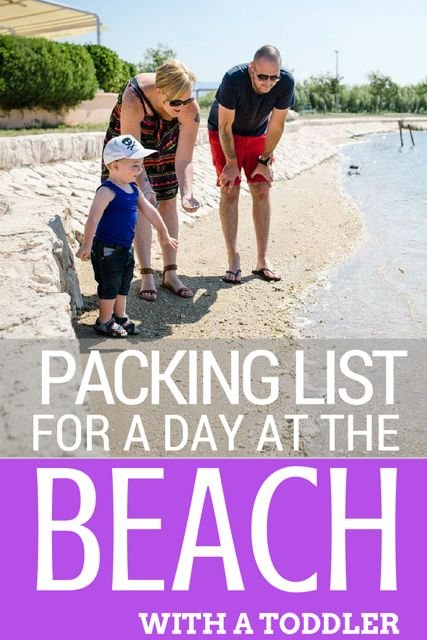 Packing list for a day at the beach with a toddler - 1