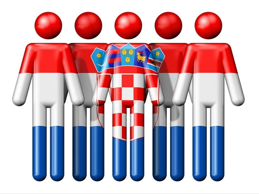 Croatian Flag Stick Men | Croatia Travel Blog