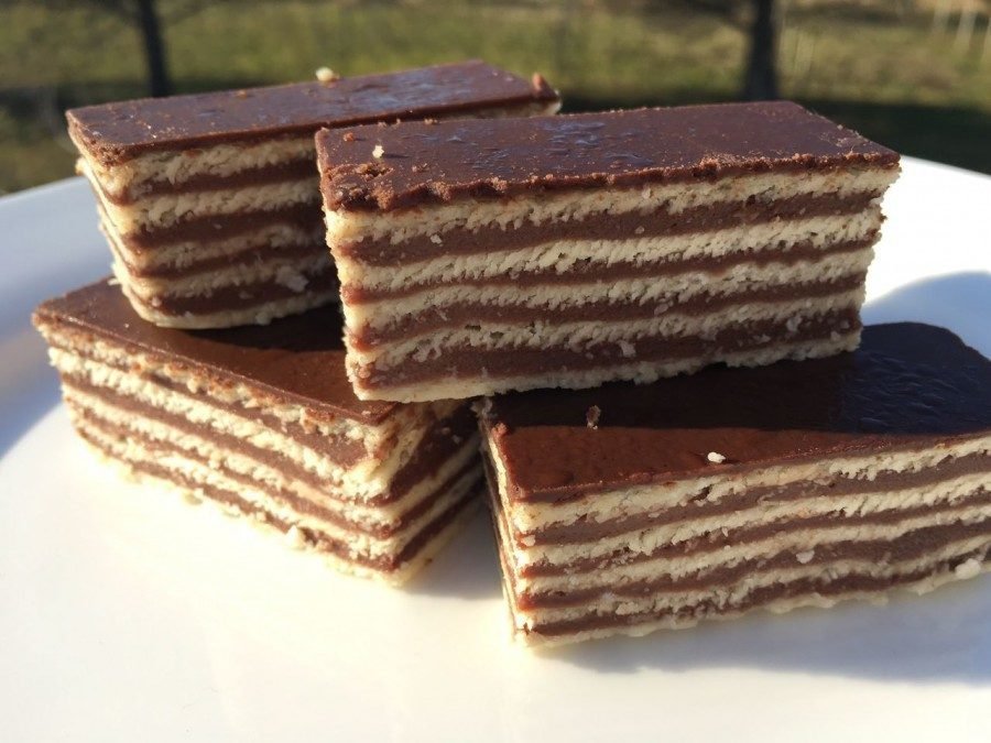 Croatian Recipes | Madarica | Layered Chocolate Cake |Chasing the Donkey Cooking Blog