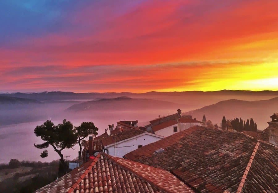 A last sunrise in Motovun | Croatia Travel Blog
