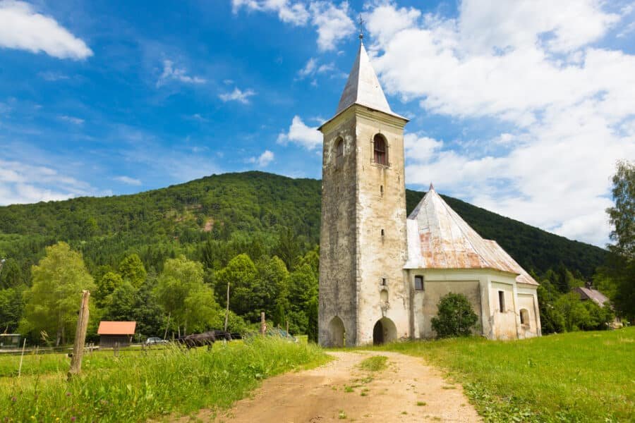 Bela Krajina - Church in Srednja vas near Semic, Slovenia.