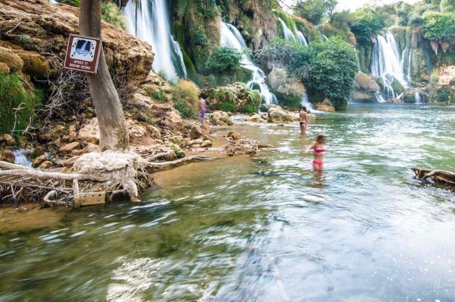 Swimming-at-Kravice Waterfalls - Travel Blog