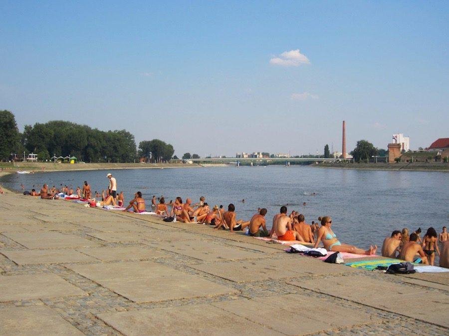Things to do in Osijek Croatia - Drava River Sunbathers - Croatia Travel Blog