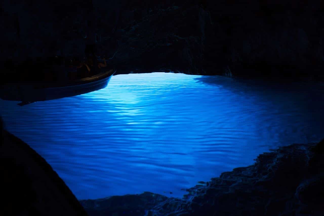 inside blue caves