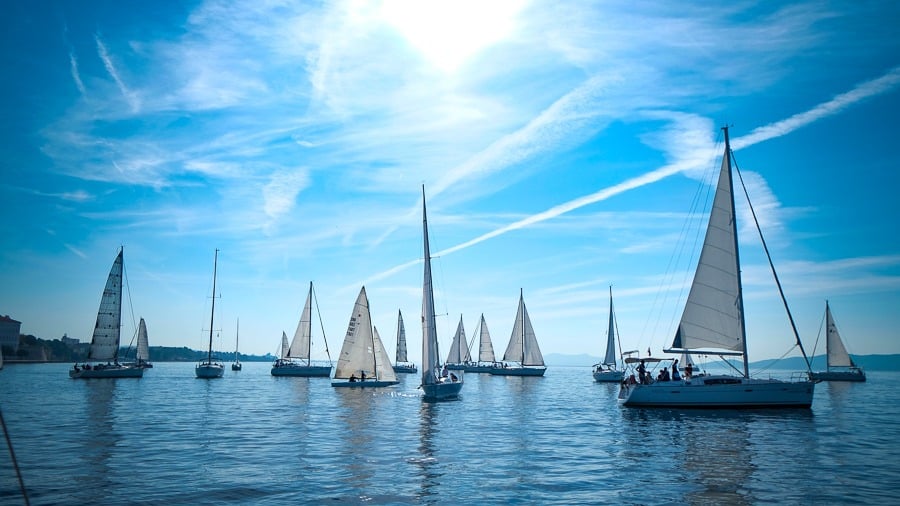 Zadar In October:  Zadarska Koka (Sailing Regatta In Zadar)