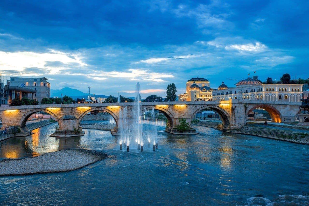 Best Hotels In Skopje - View on Stone bridge from Oko bridge in Skopje