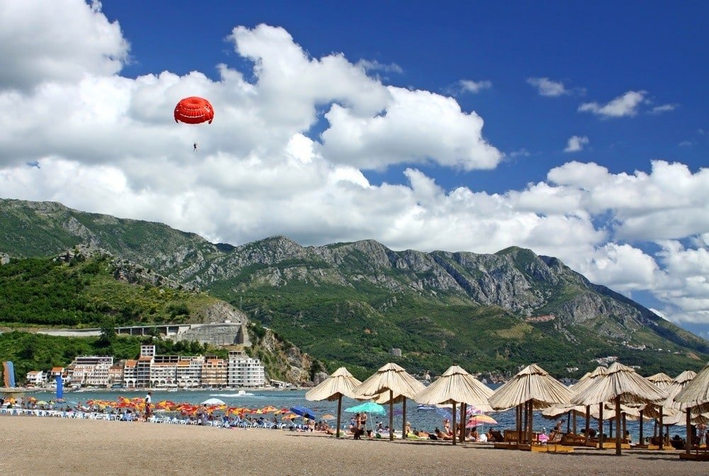 Best Beaches In Montenegro - Becici beach near Budva