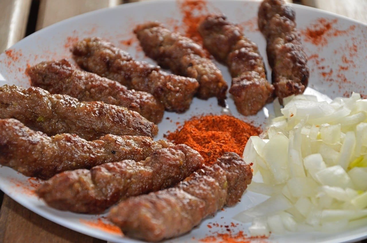 Macedonian traditional food in Macedonia_Chevapi