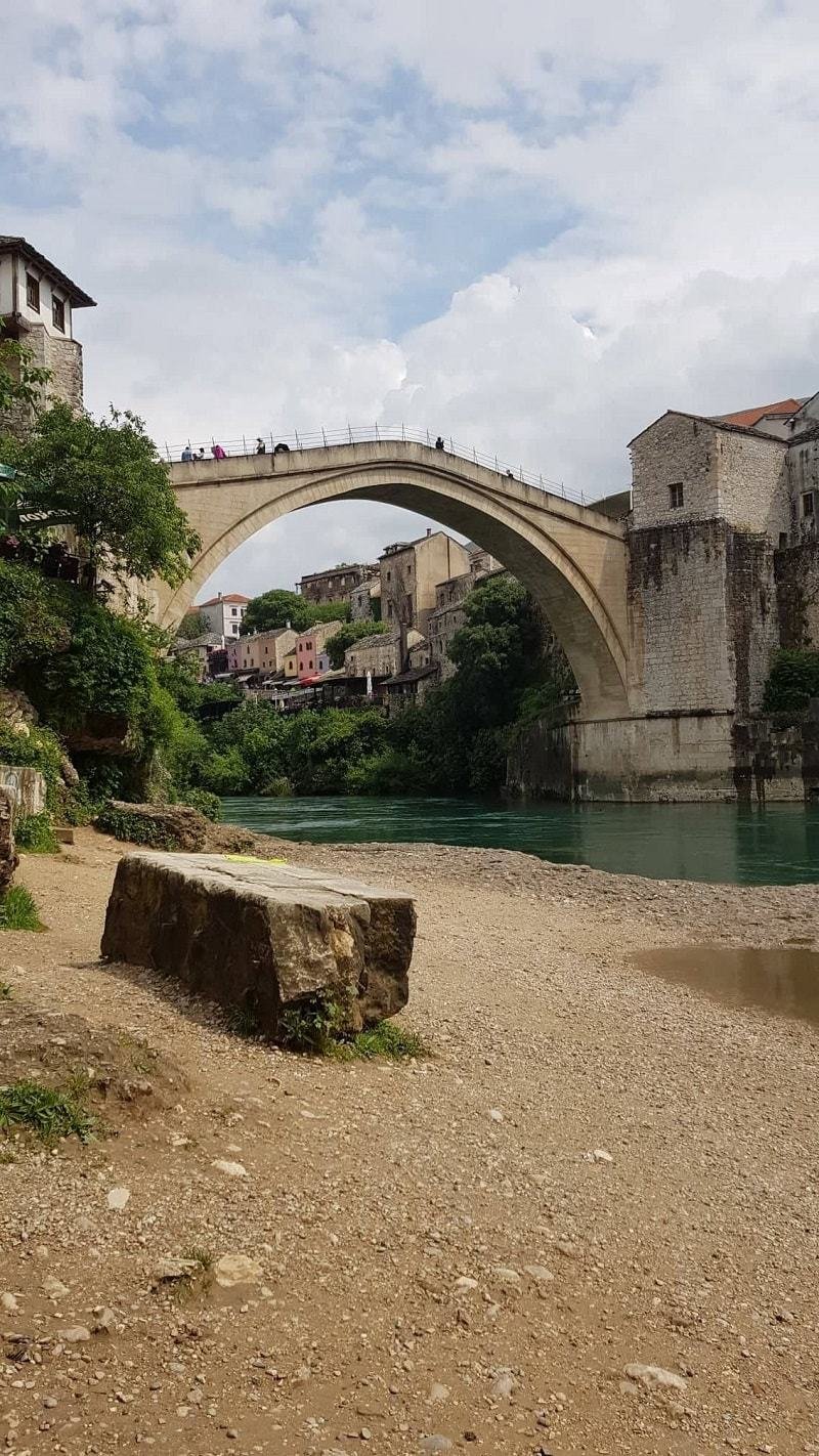 Where to film Mostar Bridge jump from