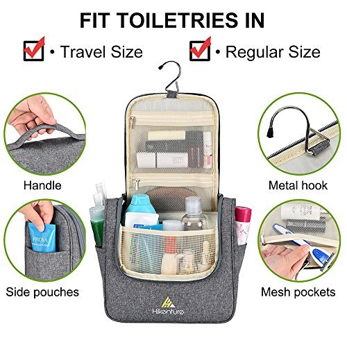 Bardic Hanging Travel Toiletry Bag Cute Alpaca Print Large Capacity Makeup  Cosmetic Bag Portable Toiletry Kit Organizer