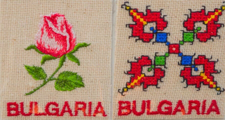 Bulgarian Embroidered Souvenir Magnet