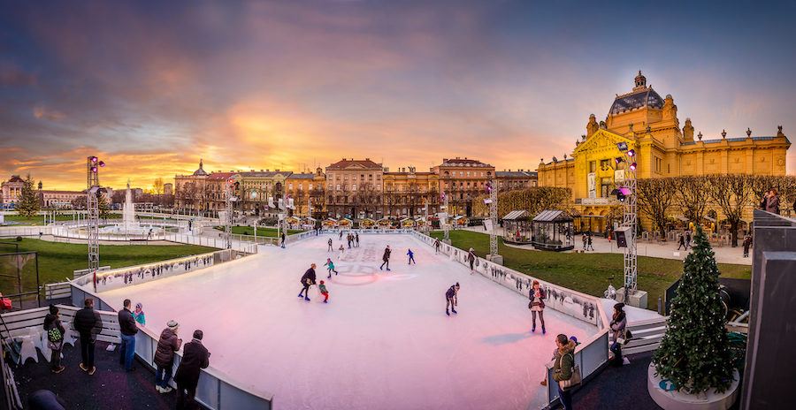 Advent In Zagreb Christmas_ Ice Skating