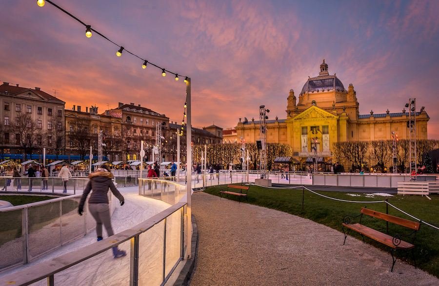 Advent In Zagreb Christmas_ Ice Skating
