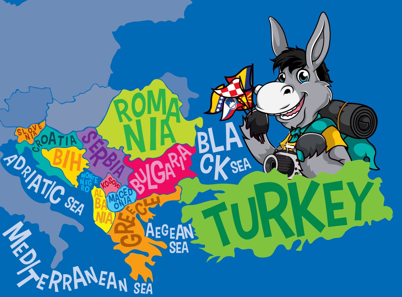 Balkans Map Of The Balkans_Blue