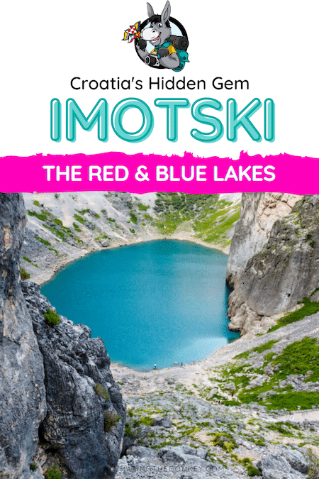 Imotski, Croatia's hidden gem, is known for its breathtaking natural wonders - the Red and Blue Lakes.