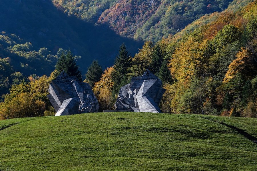 National Parks In Bosnia Herzegovina - War Memorial Statue in Sutjeska National Park