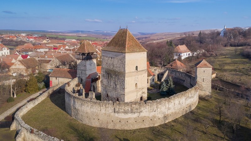 The Calnic fortress. Transylvania, Romania