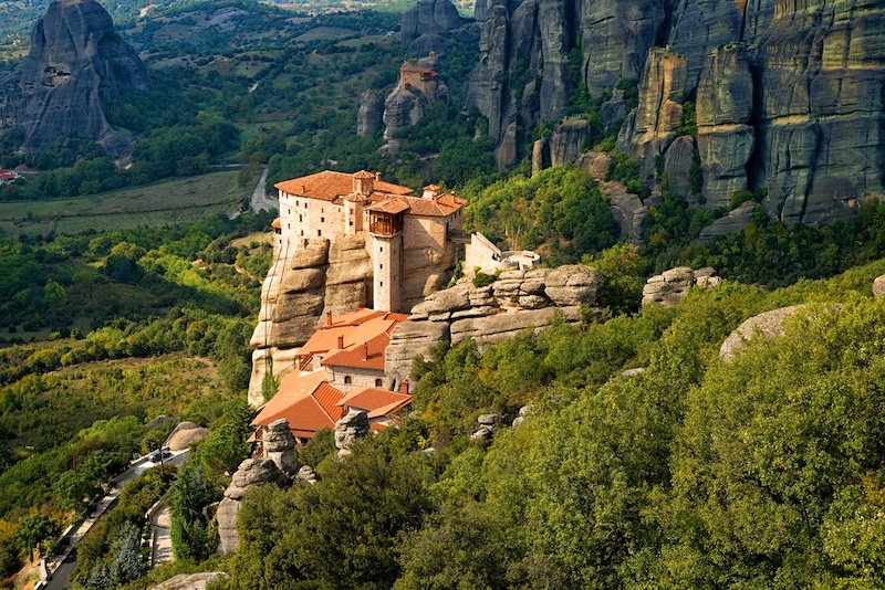 Greece With KIds - What to do in Greece with kids -Roussanou monastery at Meteora, Greece