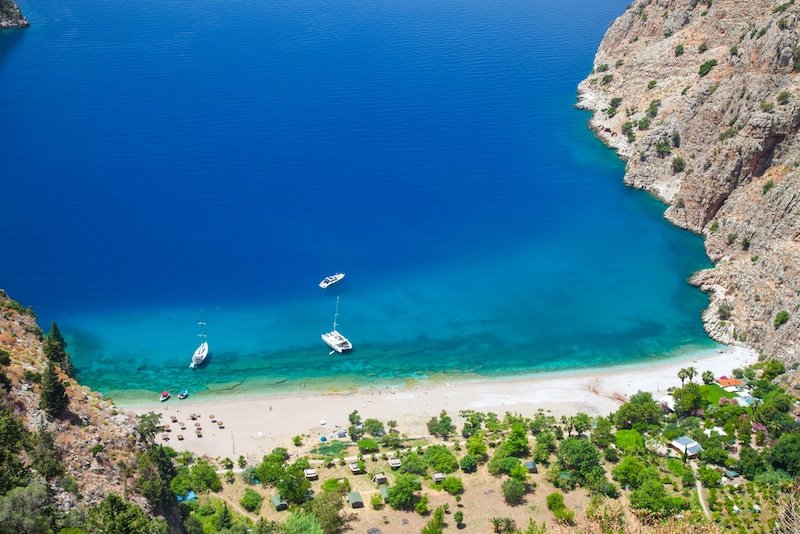 Best beaches in Turkey - Butterfly Valley in Oludeniz