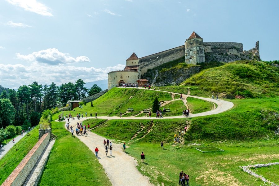 Castles in Romania - Romanian Castles - Rasnov Citadel, Located in Brasov County, Romania