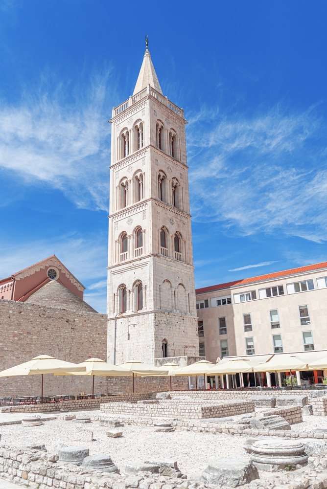 Zadar – Episcopal Complex. Roman Forum in Zadar Croatia