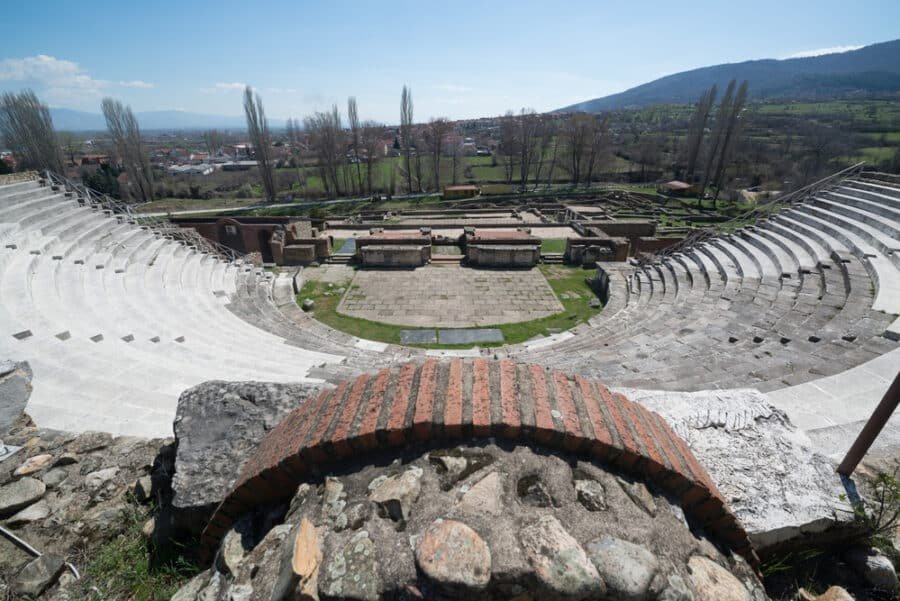Archaeological Sites in Macedonia - Ruins of the ancient Greek city Heraclea Lyncestis in Bitola, Macedonia