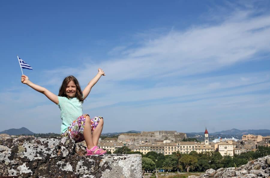 Corfu With Kids Guide - Corfu Fortress - Greece With Kids