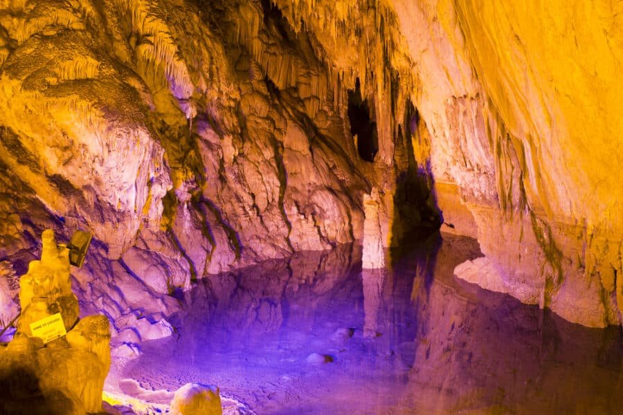 Underground lake in the Dim cave next to Antalya