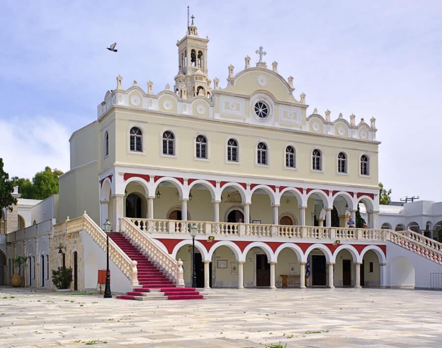 Christian orthodox church of Virgin Mary, in Tinos island, Greece