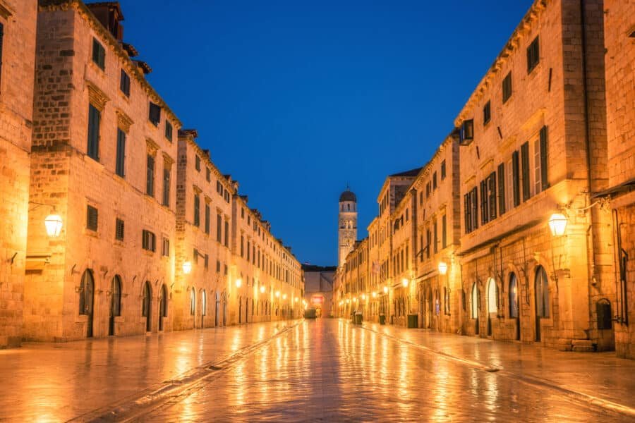 Dubrovnik, located in Croatia, offers a myriad of things to do for visitors. With its stunning coastal views and rich history, exploring the city's ancient walls and cobblestone street of 7. Placa aka Stradun