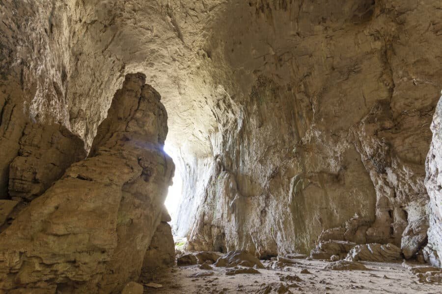 Prohodna cave known as God's eyes near Karlukovo village