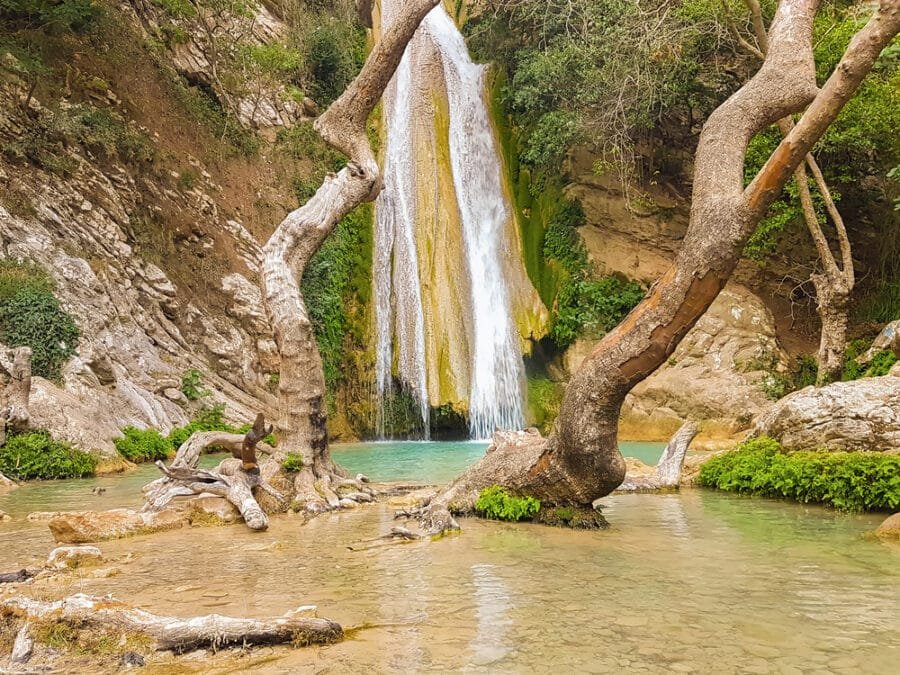 Waterfalls Greece - Neda waterfall in Greece.