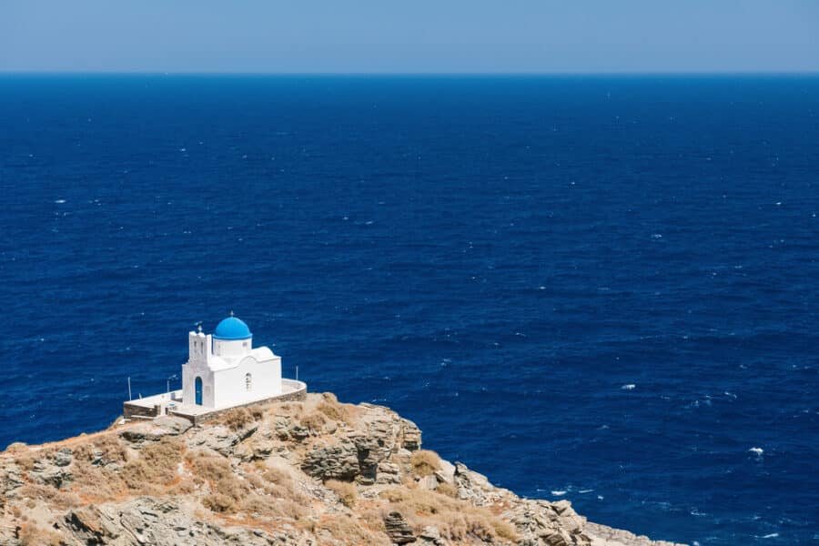 Greece Hiking - The chapel of 7 Martyrs, Sifnos, Greece