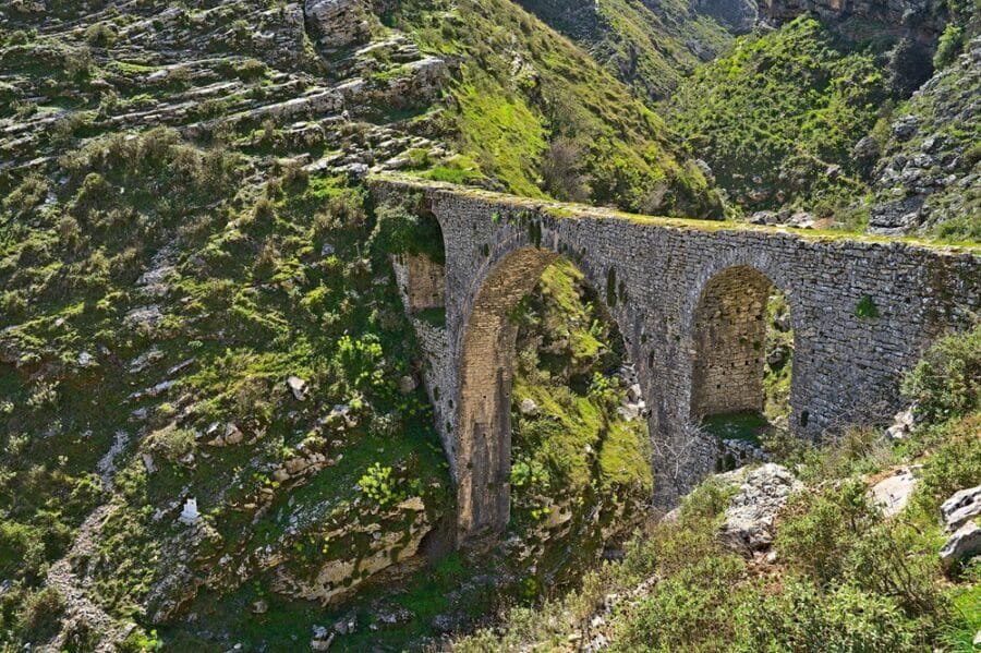 Ali Pasha Bridge near the city of Gjirokastra