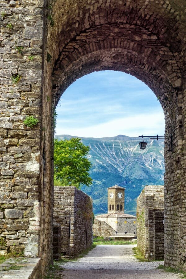 Gjirokaster Albania - UNESCO Gjirokaster Castle Clocktower