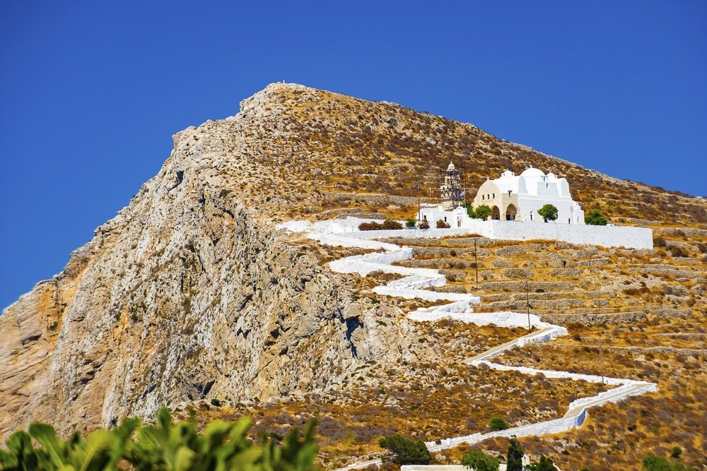 Closest Islands to Santorini - Folegandros island Panaghia church