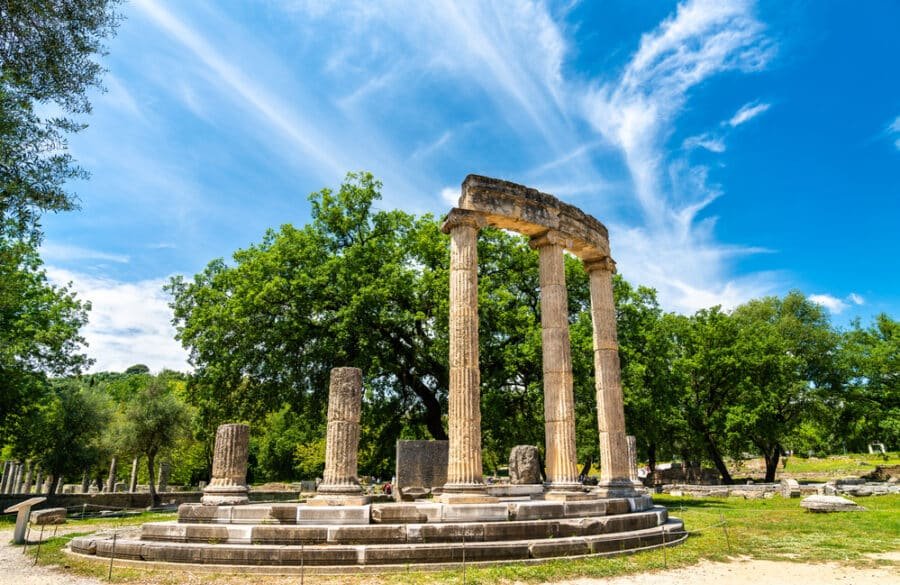 Ancient Sites In Greece - The Philippeion at Olympia in Greece