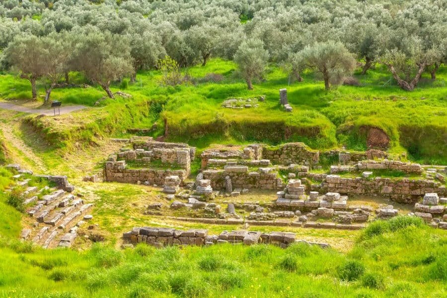 Ancient Sparta ruins, Peloponnese, Greece