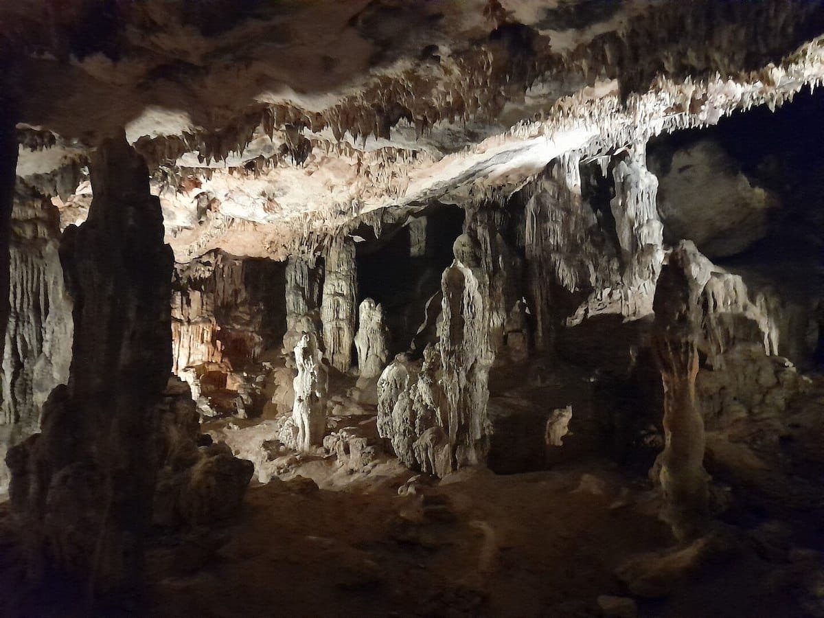 Explore the cave's unique rock formations on your visit to Hvar.