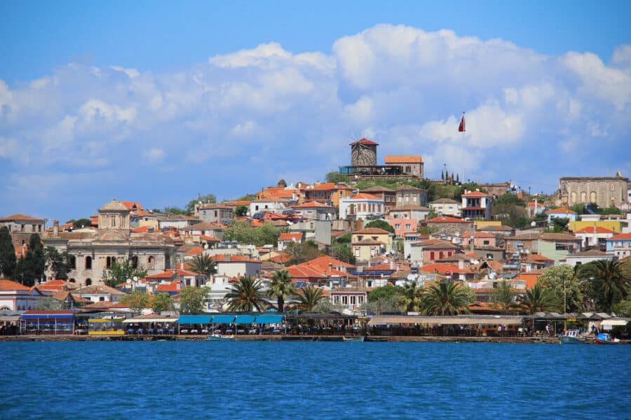 View of the old town, Cunda, Ayvalik, Turkey