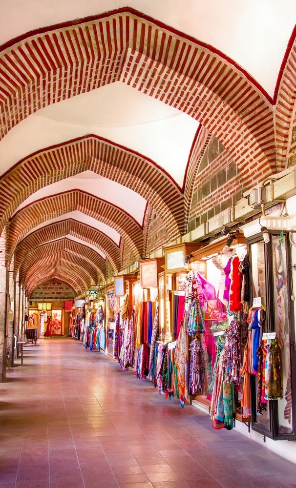 Inside of Koza Han Where They Sell Silk 