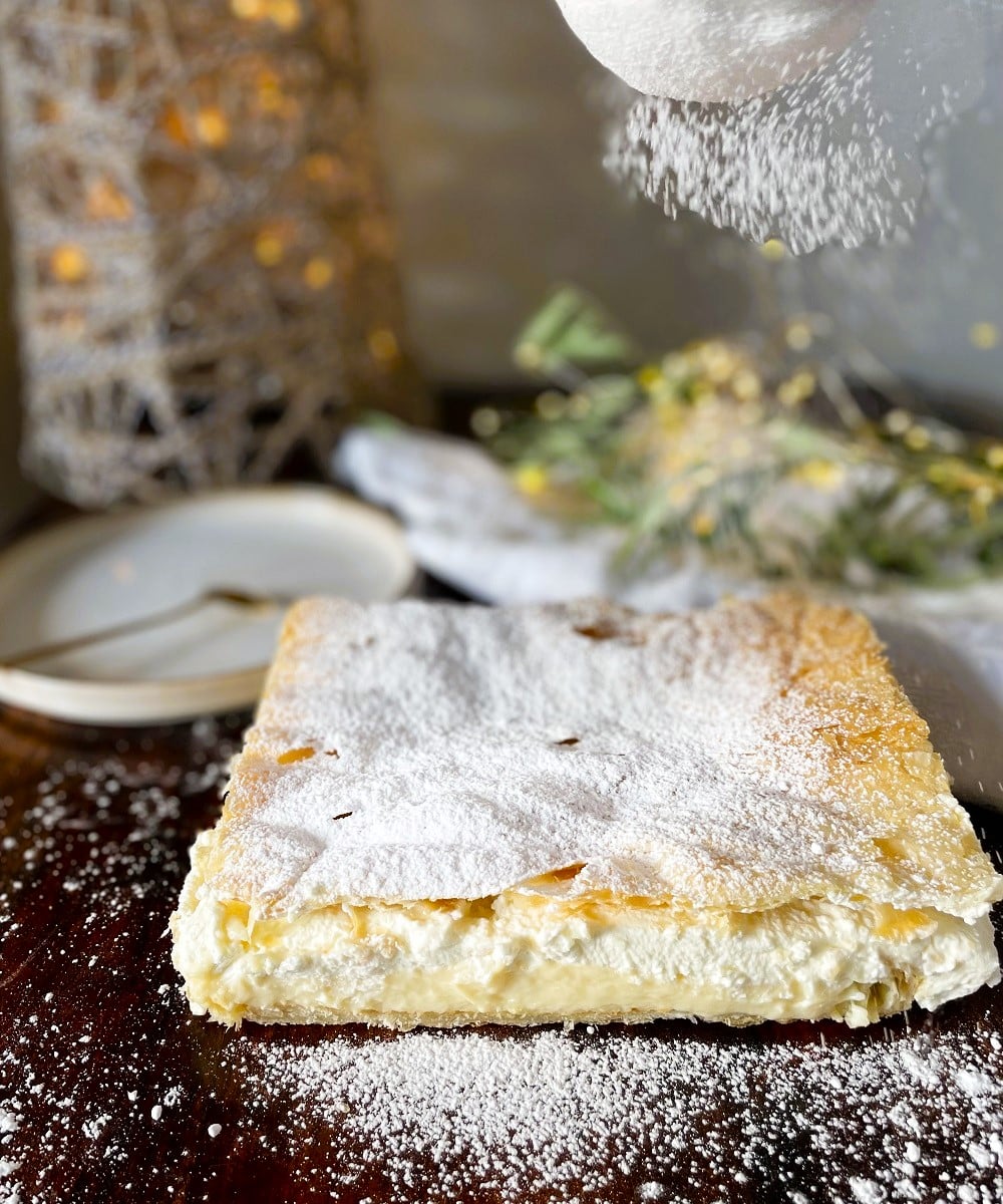 Croatian Kremšnite Recipe (Croatian Custard Slice) | Chasing the Donkey