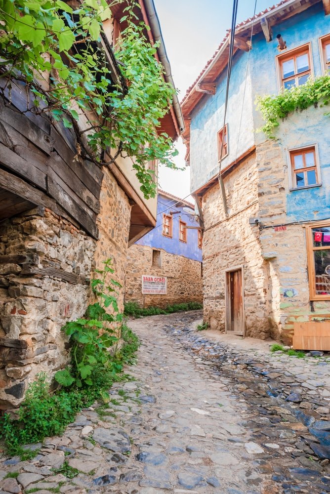 View of historical Cumalikizik village - Bursa, Turkey