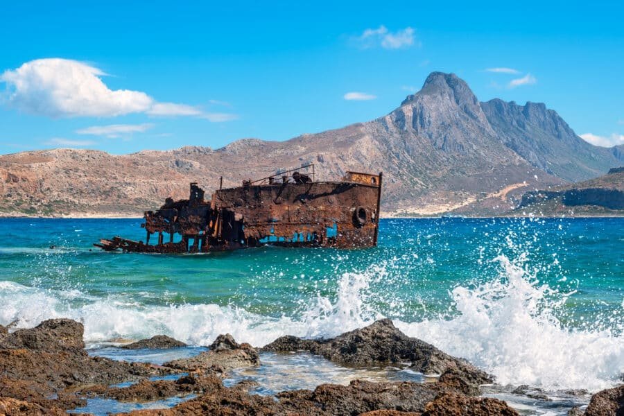 Shipwrecks in Greece - Shipwreck Gramvousa, Crete