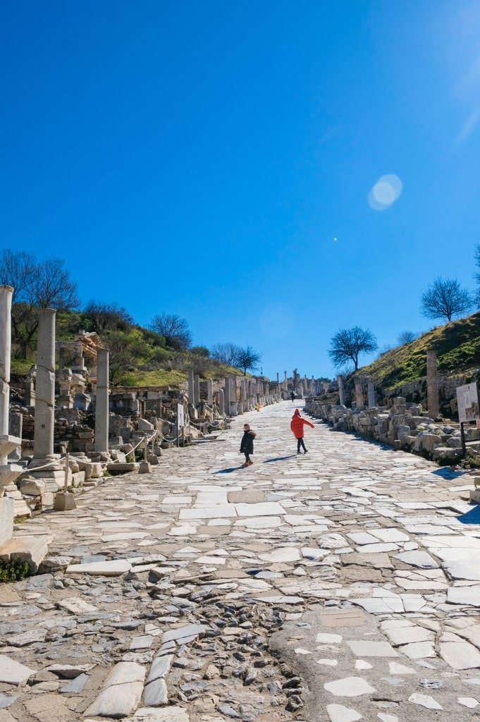 Ephesus, an ancient city in Turkey.
