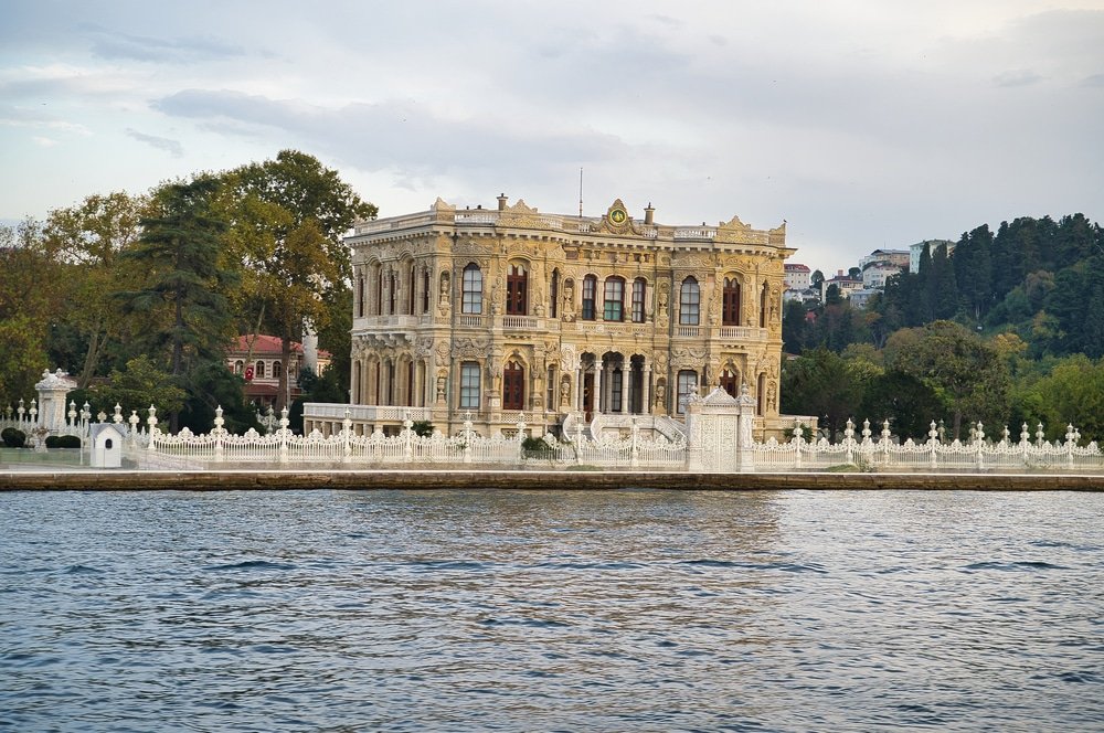 Kucuksu Pavilion on the Bosphorus in Istanbul.