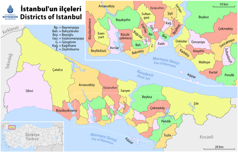 Discovering The 39 Districts In Istanbul, Türkiye